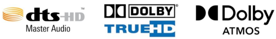 DTS-HD, Dolby TrueHD & Dolby ATMOS