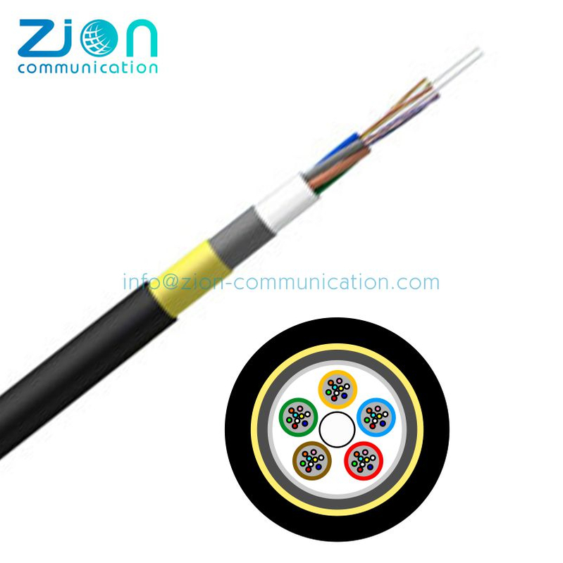 GPTCA63 Ducting laying in Waiver Sewer Stranded Loose Tubes APL Aramid Yarns Armored Fiber Optic Cable