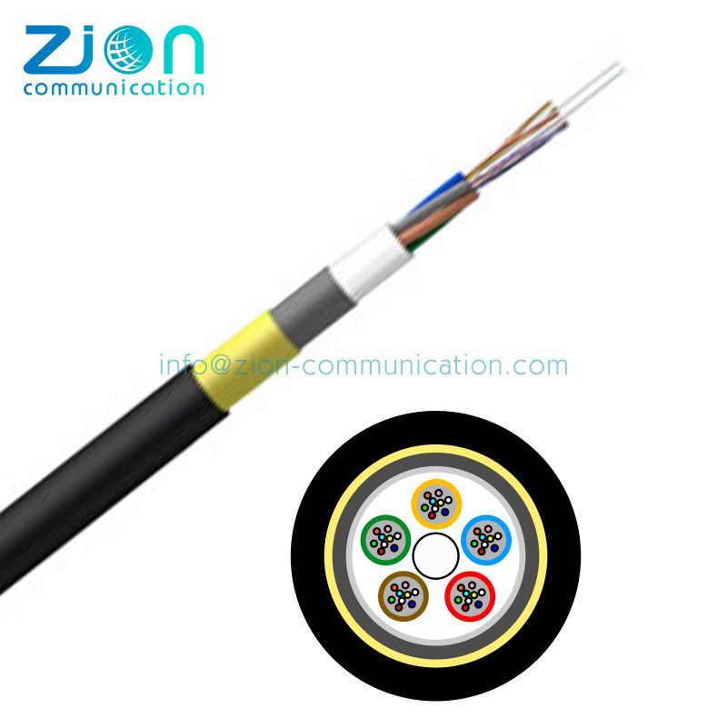 GPTCA63 Ducting laying in Waiver Sewer Stranded Loose Tubes APL Aramid Yarns Armored Fiber Optic Cable