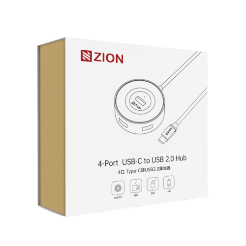 F111-Type-C_2.0_Round_4-Port_Hub_(Black)_packing