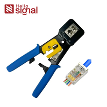 Modular Crimping Tool 6P+8P: Fast RJ45/RJ12 Crimp, Strip & Cut for Installers