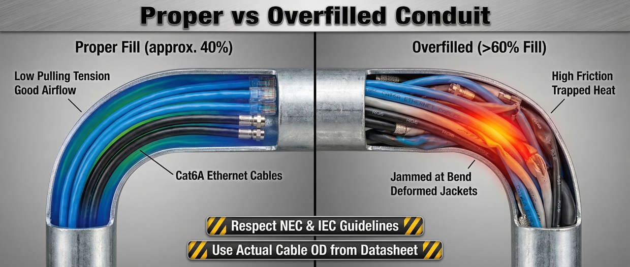 Why Conduit Fill Matters in Modern Cabling