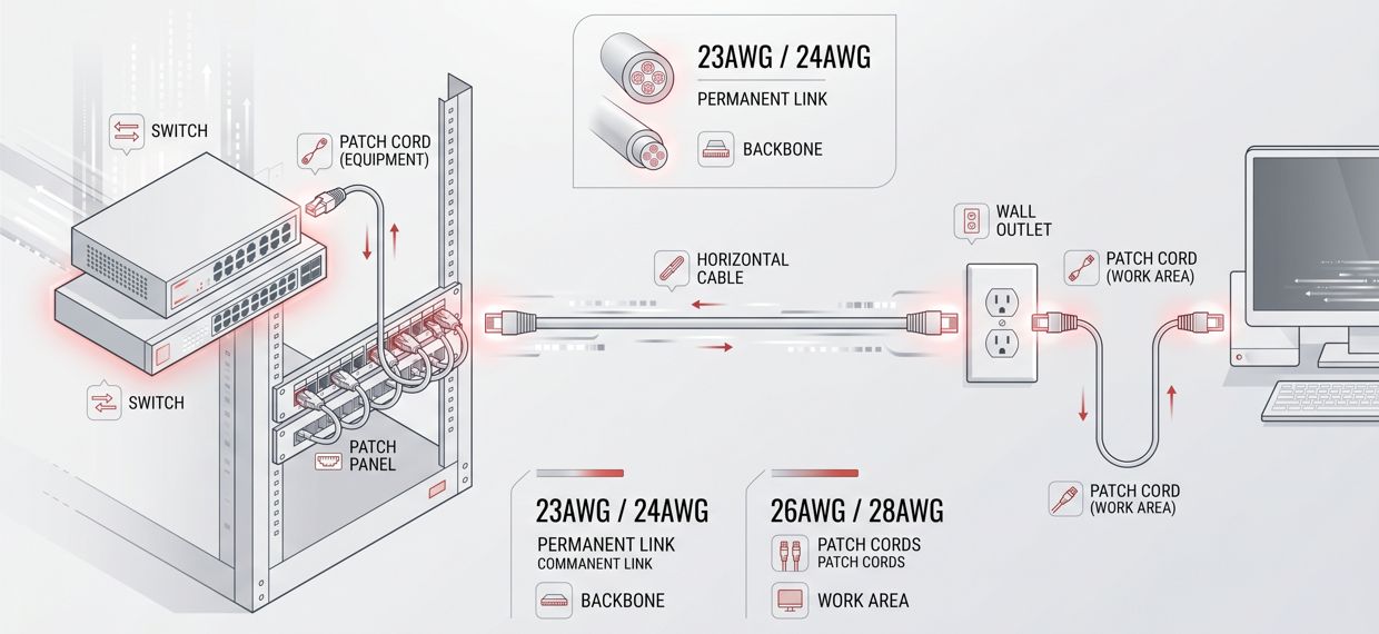 Ethernet Channel Design with AWG and Patch Cord Length