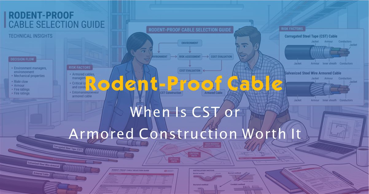 Rodent-Proof Cable: When Is CST or Armored Construction Worth It?