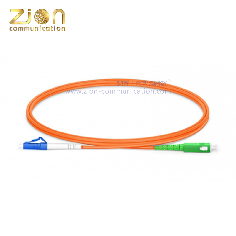 LC UPC to SC APC Simplex OM1 Fiber Patch Cord 