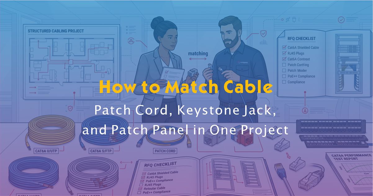 How to Match Cable, Patch Cord, Keystone Jack, and Patch Panel in One Project