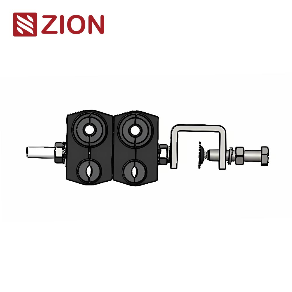 Feeder Cable Clamp, for 2x(4.8-7)+2x(10-15)mm Cable, 4Way