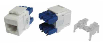 Cat. 6 180 degree RJ45 Keystone Jack ZC-K002