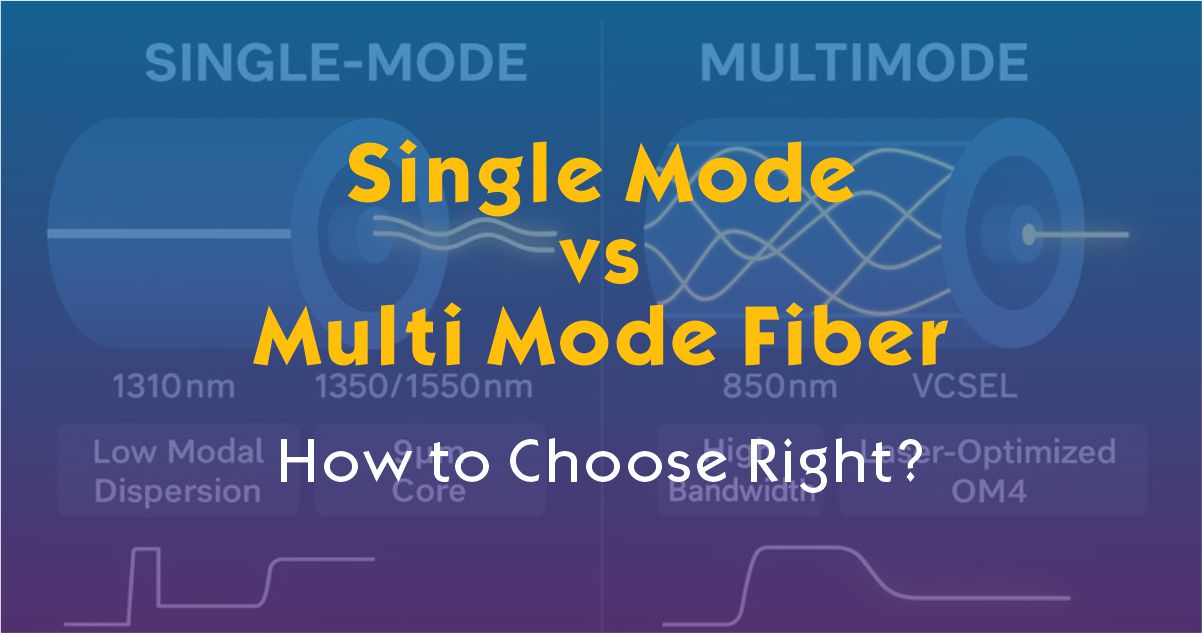 Single Mode vs Multi Mode Fiber: How to Choose Right?