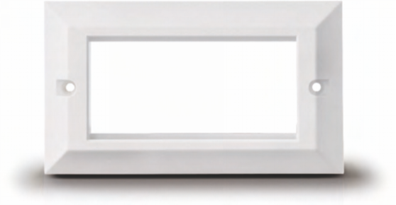 ZFP010 Double gang Bevelled flat face plate