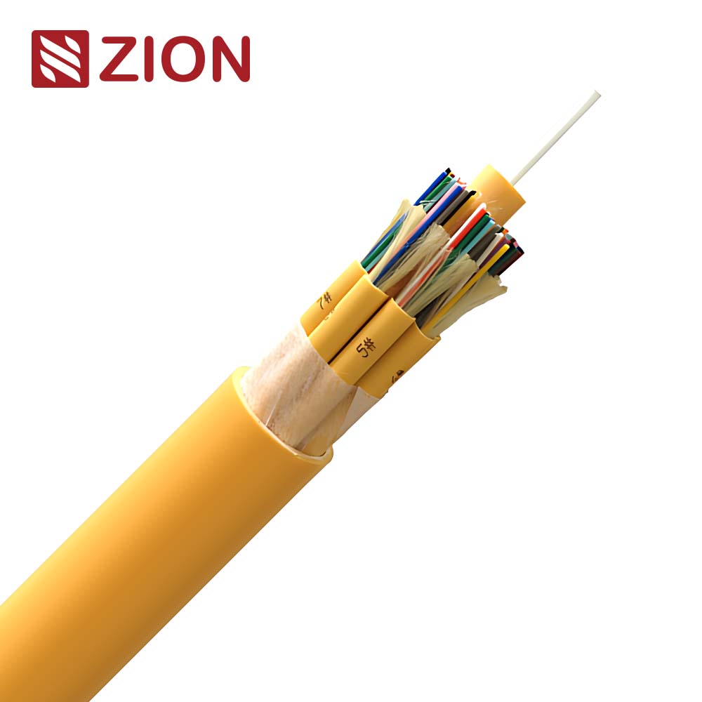 cable fibra óptica Multi Purpose Riser Distribution Cable, 24-108 fiber multi-unit with 6-12 fiber subunits GJPFJV≥24F 