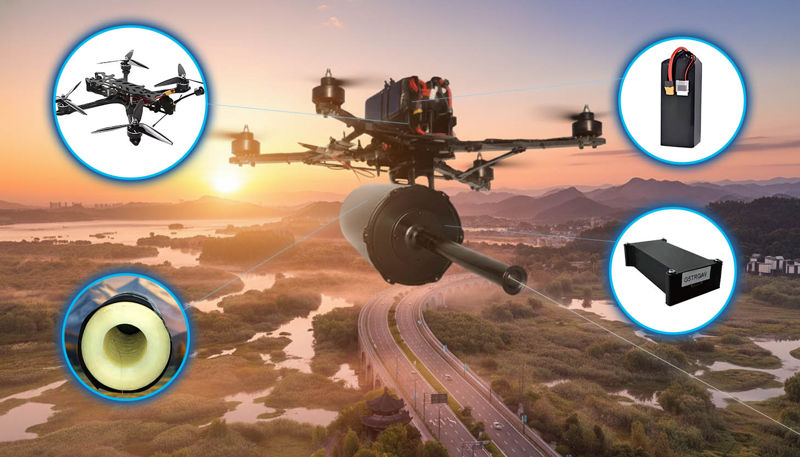 Drone Optical Fiber Communication System2