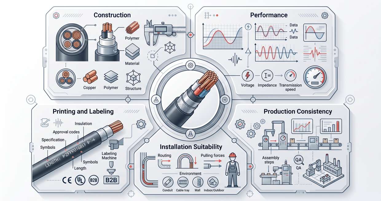Five Cable Approval Checkpoints Concept Diagram