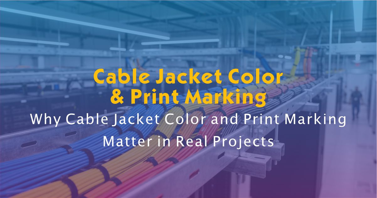 Why Cable Jacket Color and Print Marking Matter in Real Projects