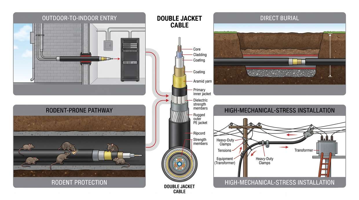When to Use Double Jacket Fiber Optic Cable
