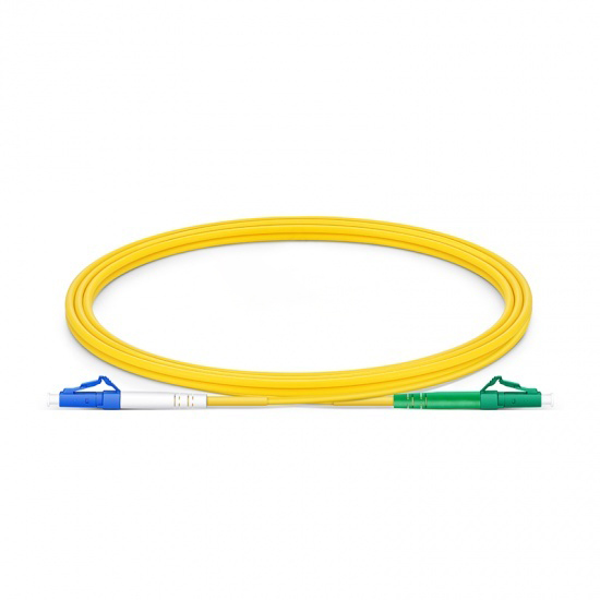 LC UPC to LC APC Simplex OS2 Single Mode PVC 2.0mm Fiber Optic Patch Cable