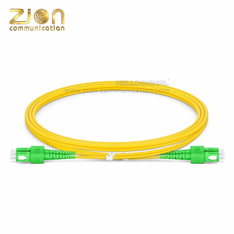 SC APC to SC APC Duplex G.652.D Single Mode PVC 2.0mm -2m(6ft) FOPC