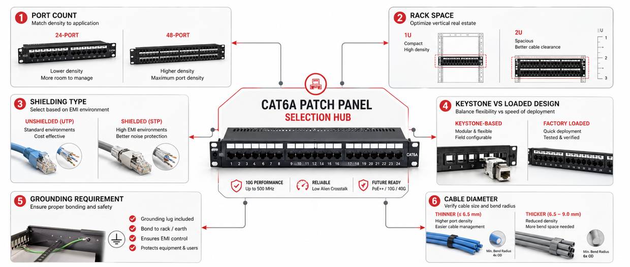 Patch Panel Selection Logic for Cat6A Projects