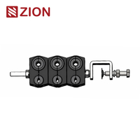 Feeder Cable Clamp, for 3x(4.8-7)+3x(10-15)mm Cable, 6Way