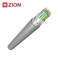 RS485/232 Cable, 28AWG 18PR, Foil+Braid, PVC, 120Ω