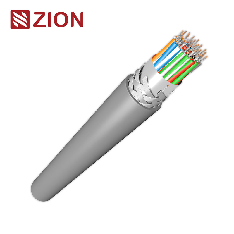 RS485/232 Cable, 28AWG 18PR, Foil+Braid, PVC, 120Ω