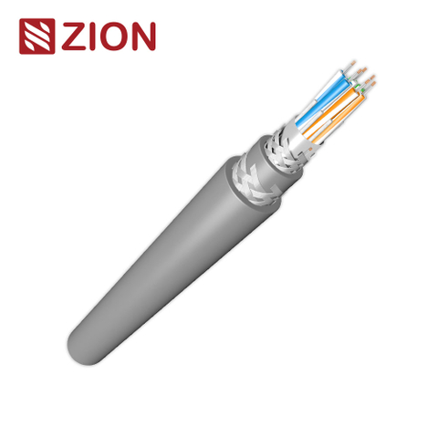 RS485 Amour Cable, 24AWG 3P, Foil+Braid, LSZH/SWB/LSZH, 120Ω