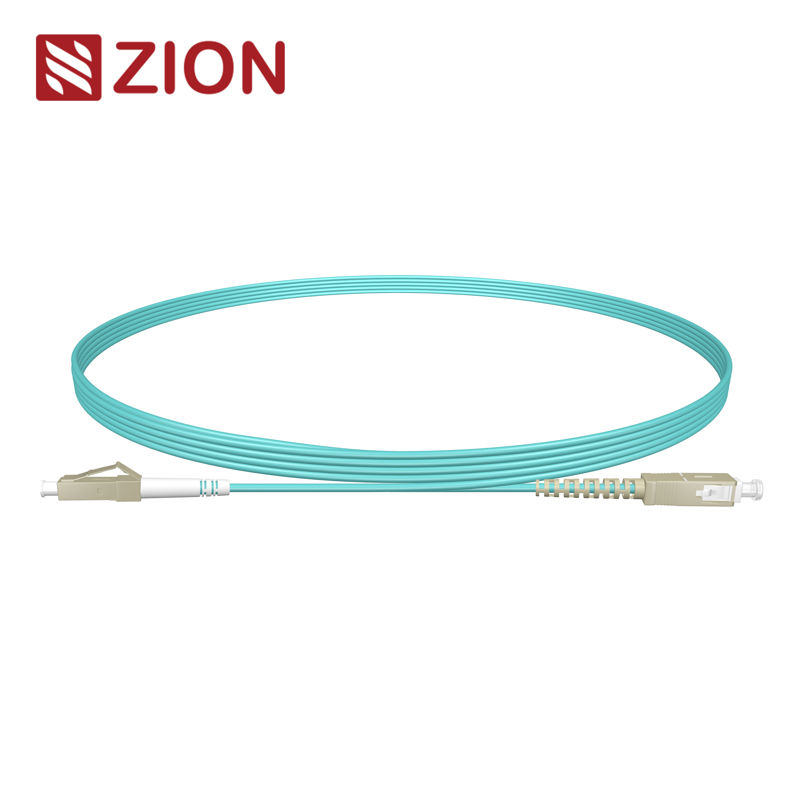 LC UPC to SC APC Simplex OM4 Fiber Patch Cord 