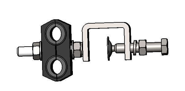 Feeder Cable Clamp-for 7D-FB & 12 Cable-2way