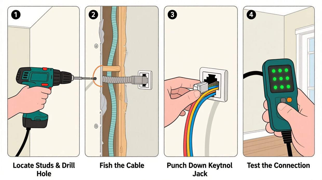 How to Run Ethernet Cable Through a House