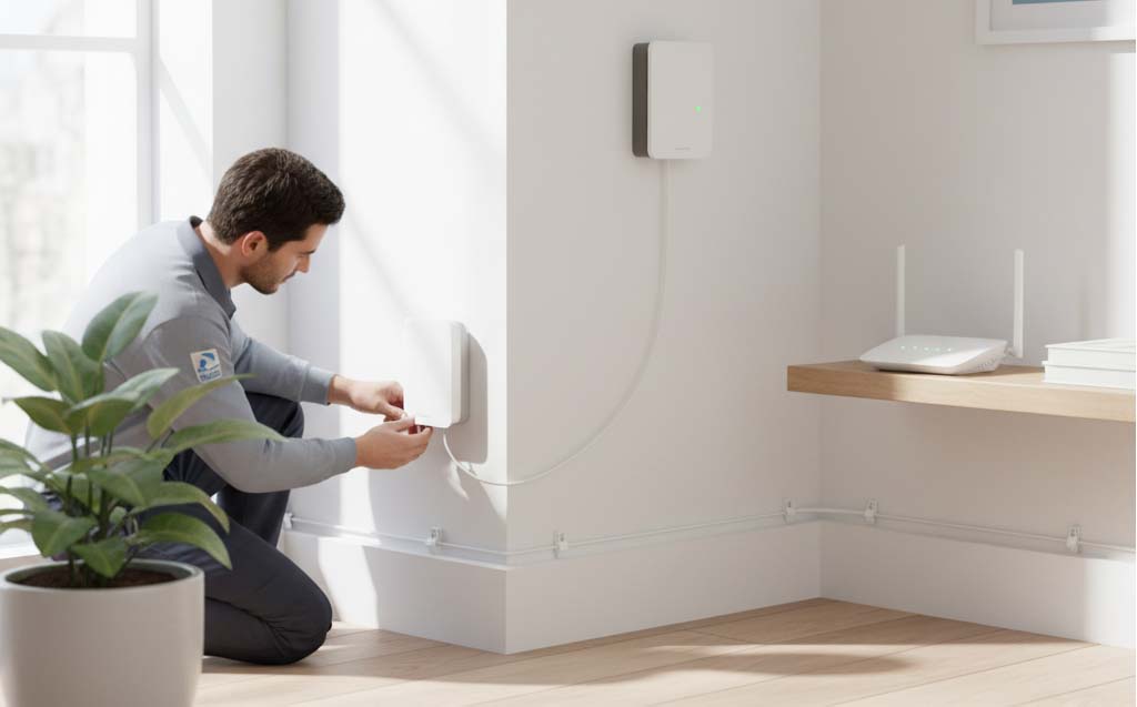 FTTH home fiber optic cabling