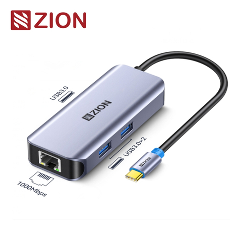 NO.ZCH108- Type-C 4-in-1 Docking Station USB 3.0*3 + Gigabit RJ45