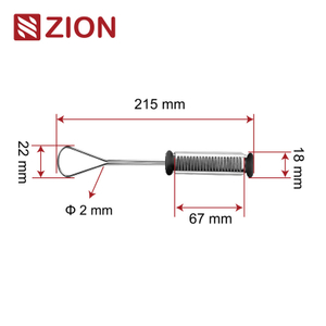 FTTH stainless steel flat cable drop clamp FTTH stainless steel wire clamp ZCSSC-01