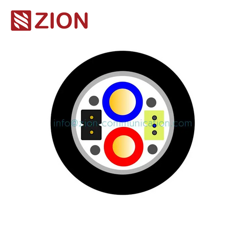 2F Drop fiber+2C RVV Hybird Fiber Copper Cable