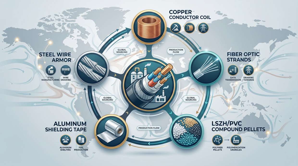 Cable Raw Material Supply Chain How Material Availability Impacts Lead Time Zion Communication