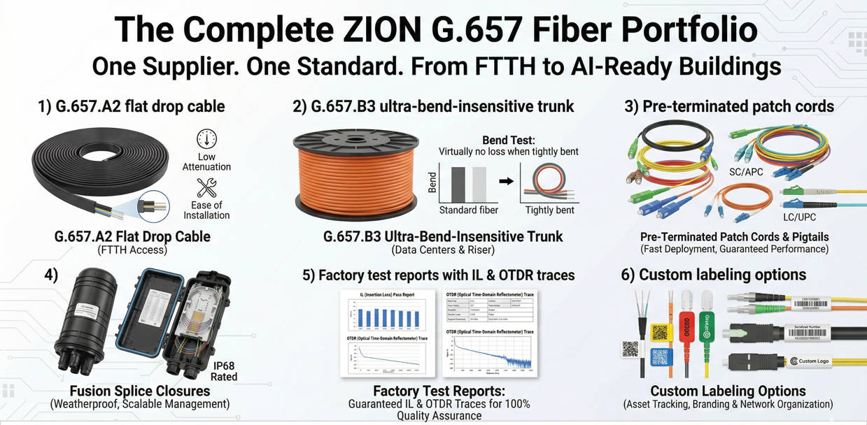The Complete ZION G.657 Fiber Portfolio
