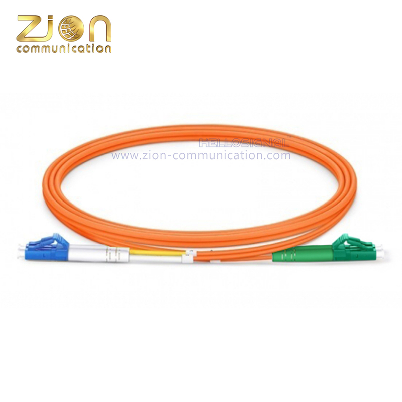 LC UPC to LC APC Duplex OM2 Fiber Patch Cord 