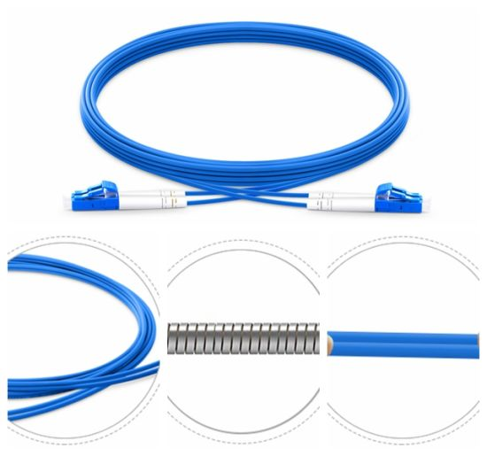 Armored fiber patch cord