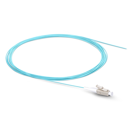 LC UPC Simplex OM3 Multimode PVC 0.9mm Fiber Optic Pigtail