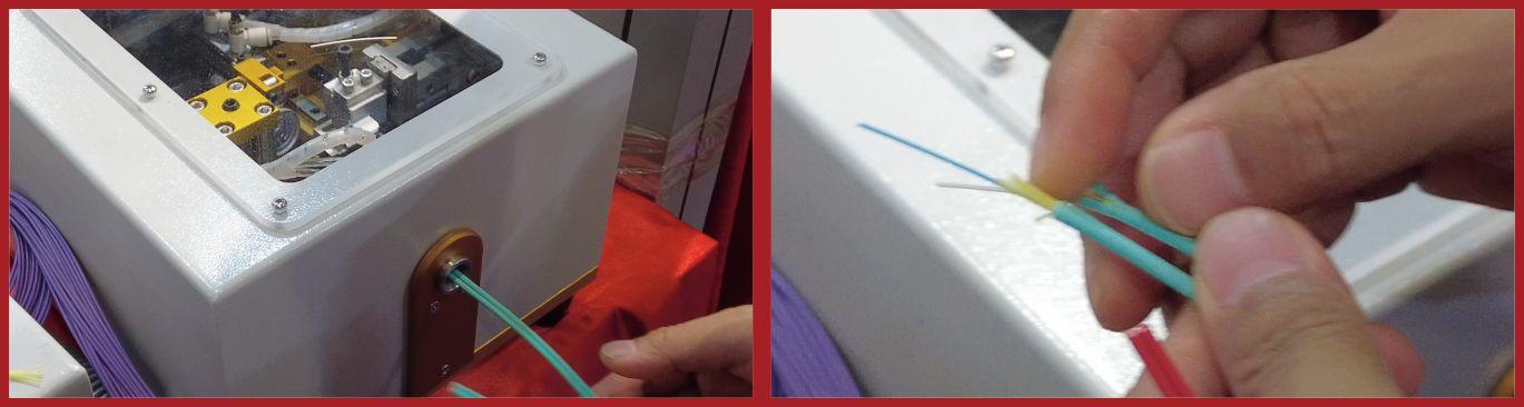 Stripping and Identifying Fiber Patch Jumper Cables