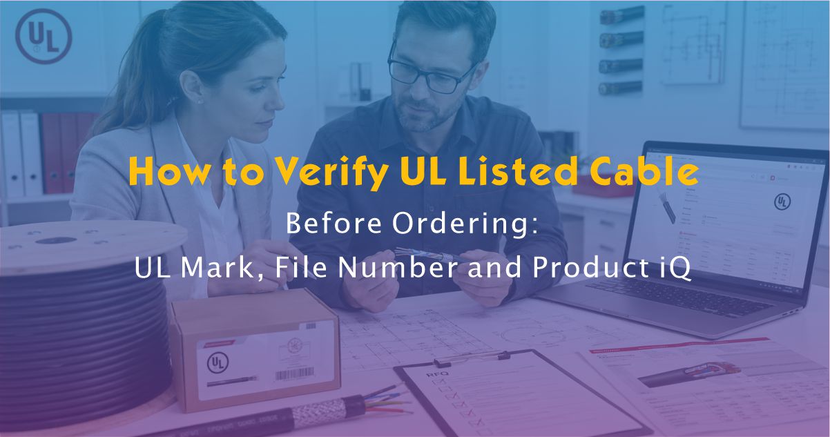 How to Verify UL Listed Cable Before Ordering: UL Mark, File Number and Product iQ