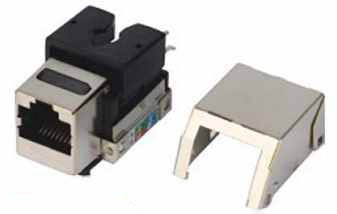 Cat.5e cat6 RJ45 Shielded Keystone Jack zc 1129