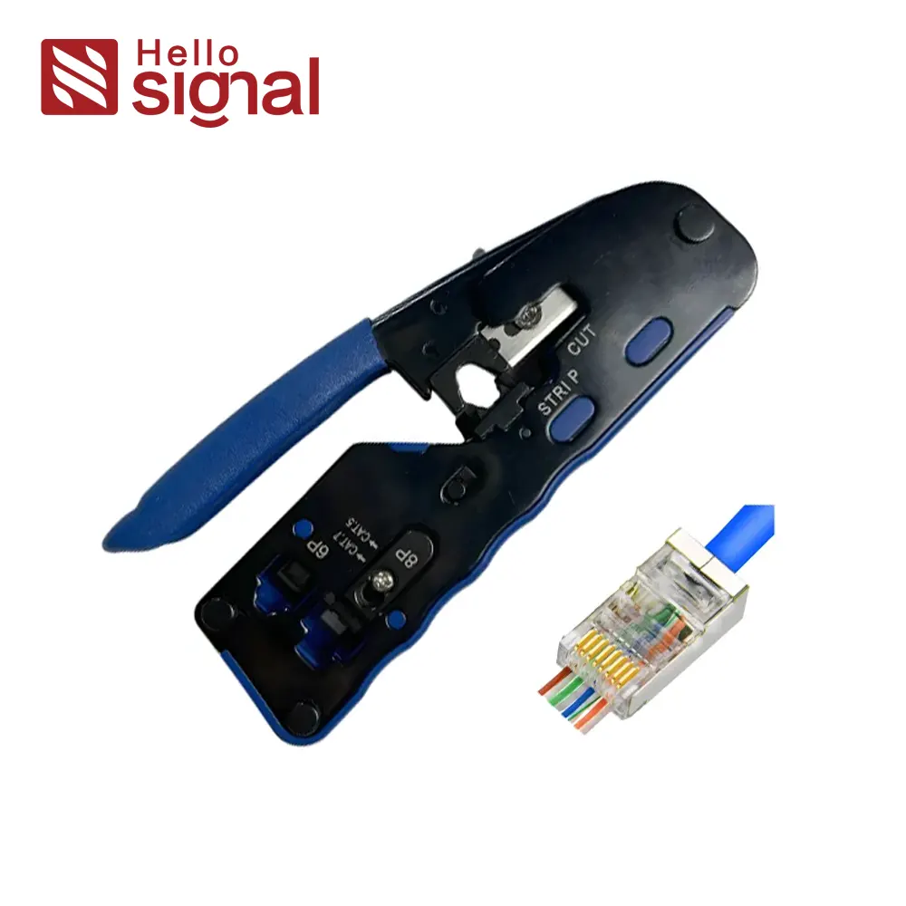 Modular Plug Crimping Tool EZ / Pass Through ZCMPCT001-BBE | RJ45 Crimper