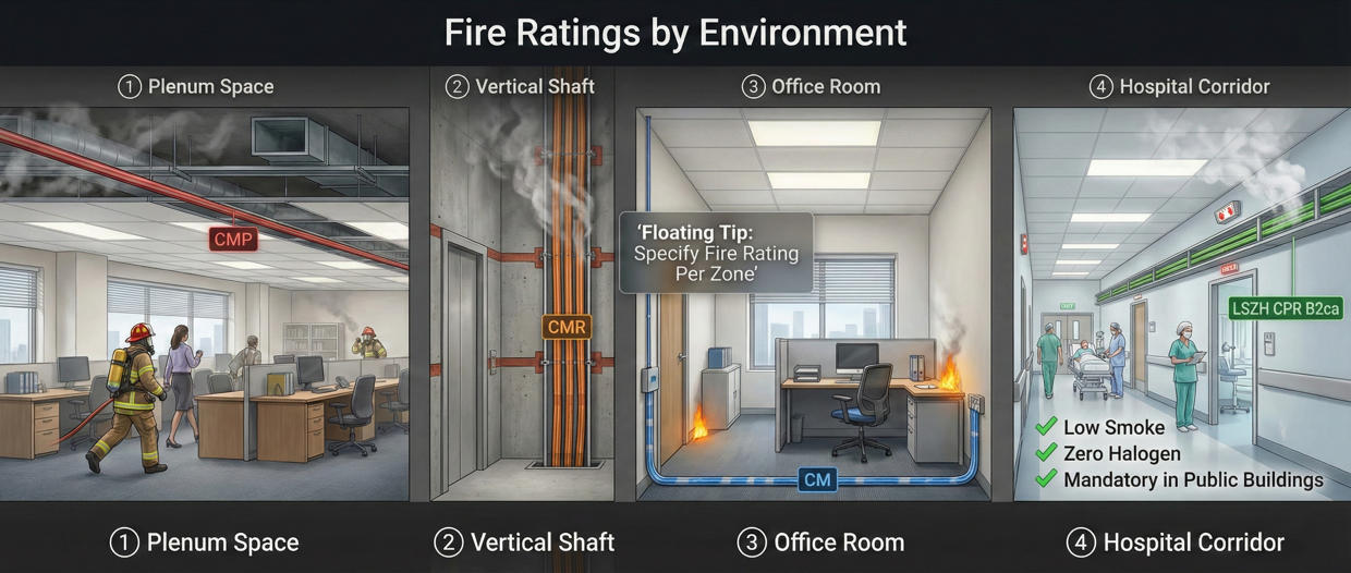 Fire Ratings CMPCMRCM + LSZHCPR