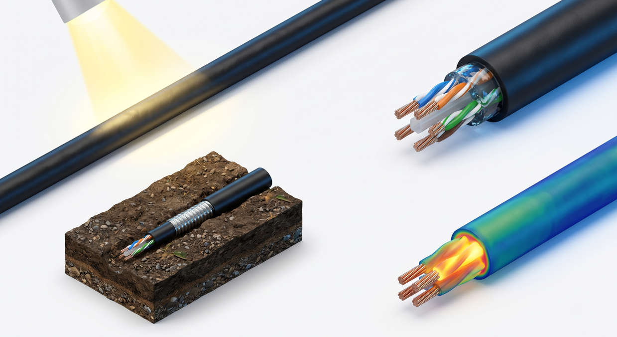 Advanced Multicore Network Cables Shielded, Direct Burial, Armored, and PoE Power Solution