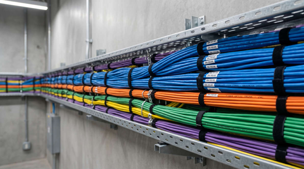 Cable Jacket Color for Fast Identification in Dense Installations