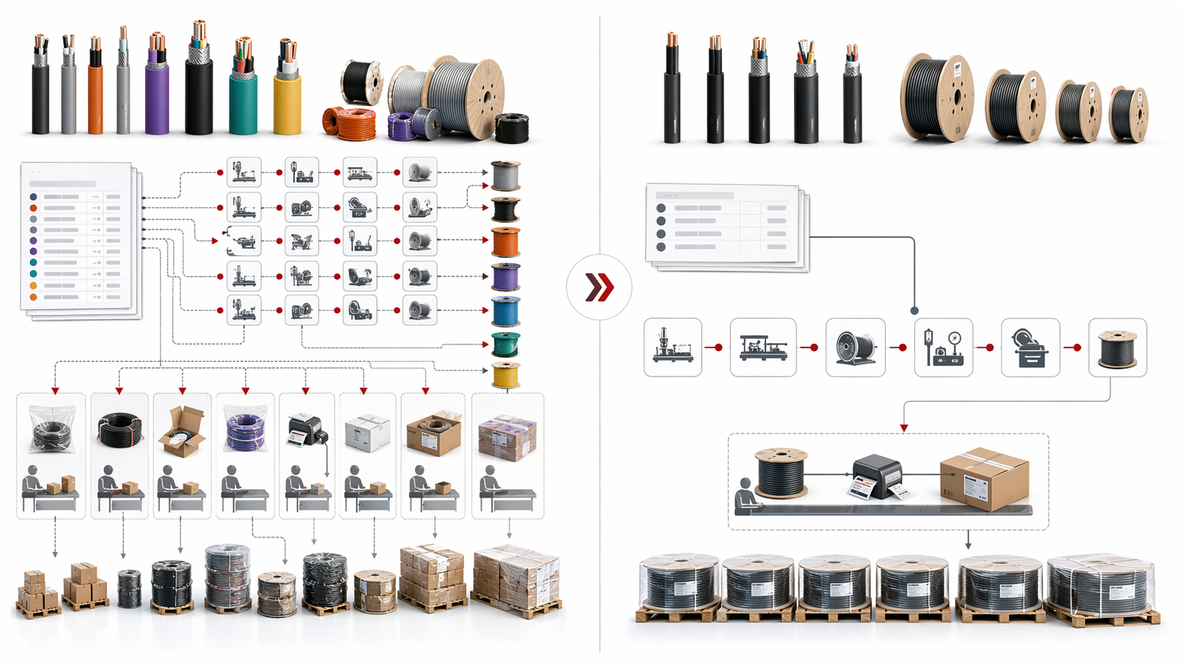 From Cable Sample to Bulk Production