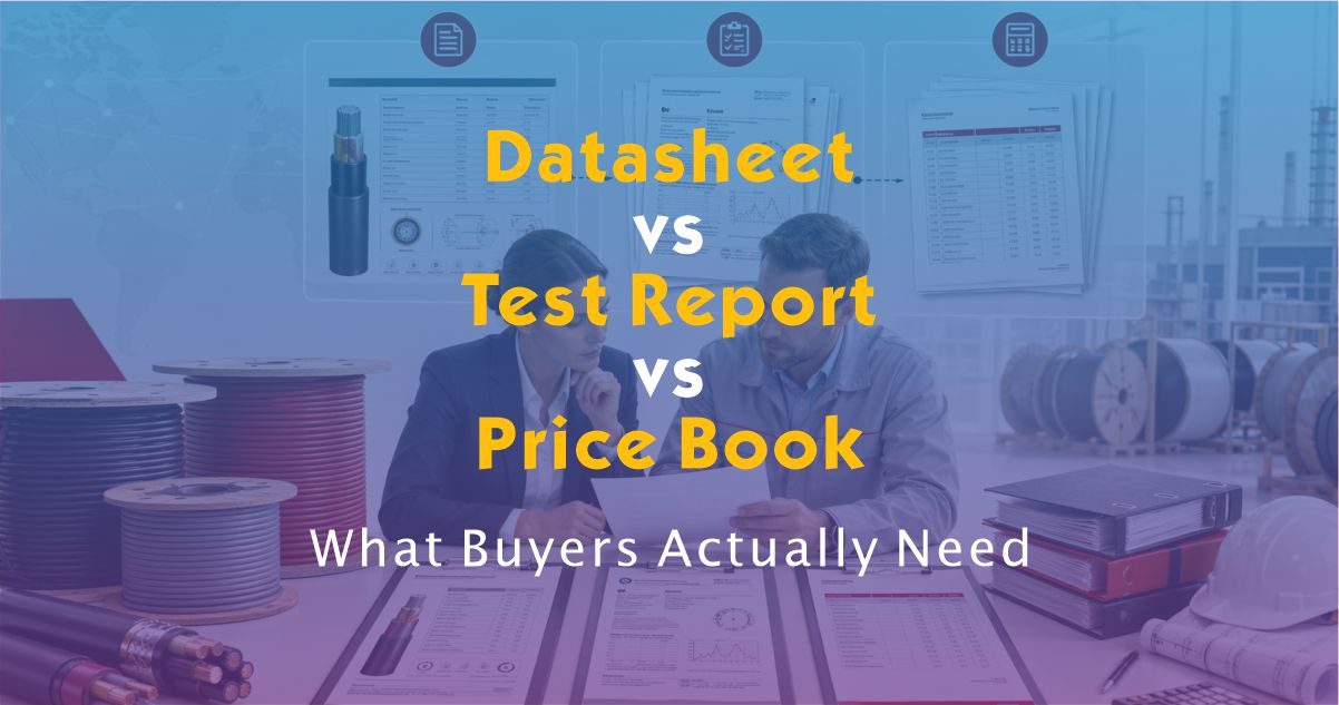 Datasheet vs Test Report vs Price Book: What Cable Buyers Need