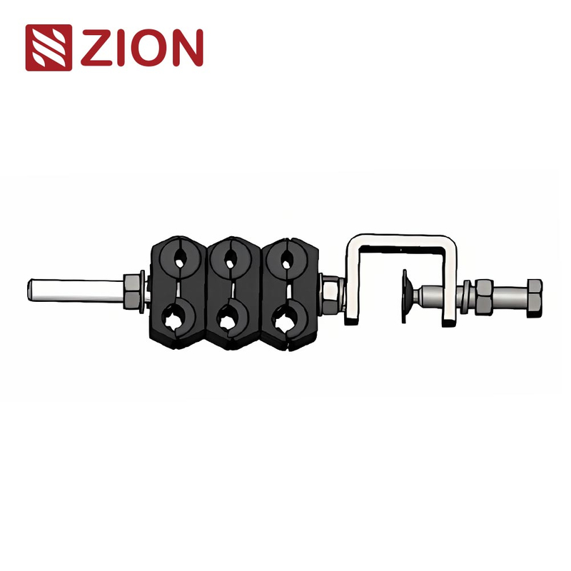 Feeder Cable Clamp, for 3x(4.8-7)+3x(8-10)mm Cable, 6Way