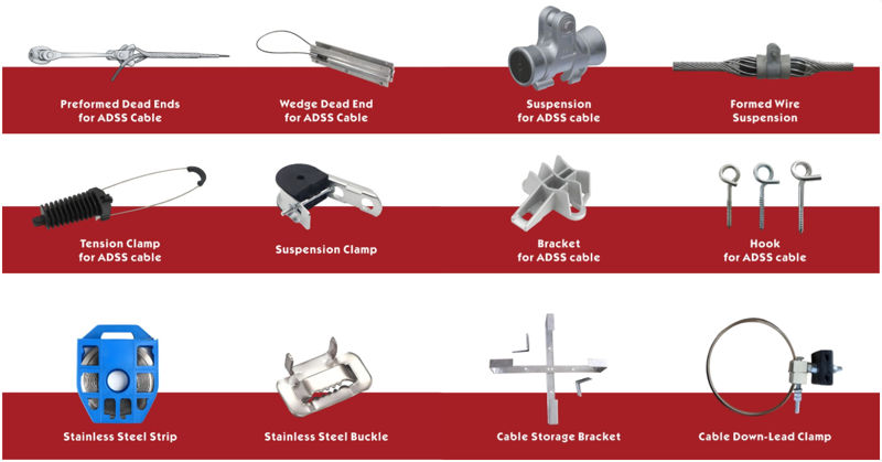 Accessories for ADSS cables Accessories for ADSS cables