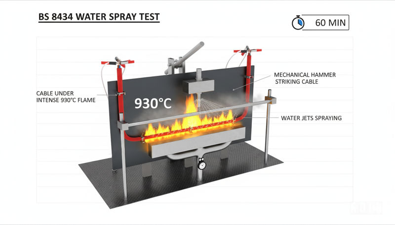 BS 8434 Water Spray Test